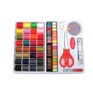 32 Colors Polyester Yarn Sewing Thread Roll Machine Hand Embroidery Thread Needles Box for Home DIY Needwork Tool