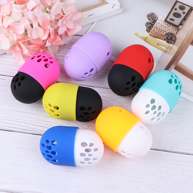 Egg Stand Powder Puff Drying Holder Beauty Pad Soft Silicone Makeup Sponge Display Rack Cosmetic Blender Sponge Case Puff Holder