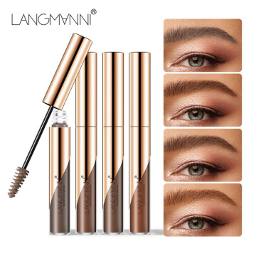 4 Colors Eyebrow Mascara Cream Brush Microblading Long Lasting Waterproof Eye Brow Gel Pen Makeup Cosmtic Tool Sobrancelh TSLM1