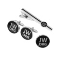 Jw.org Tie Clip and Cuff links and Laple Pin Round Set