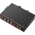 Diewu 5 Ports Industrial Metal Case Ethernet Switch 10/100Mbps Rj45 Signal Strengthen Vlan Network Switch