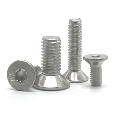 50pcs/lot DIN7991 Inner hex screw M3*30/35/40/45/50 m3 A2 Hex socket flat head countersunk toy CSK screw