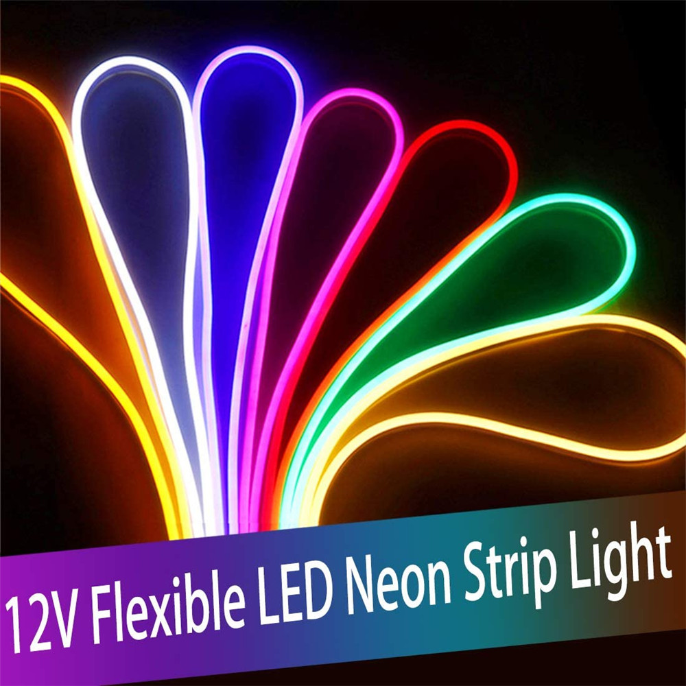 DC 12V Strip LED Light Waterproof SMD 2835 Flexible LED Neon Lights For Home Decoration warm white 1M 2M 5M Neon Strip led