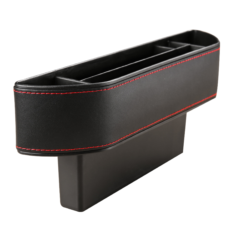 New Car Seat Crevice Storage Box PU Leather Auto Seats Gap Pockets Organizador Phone Holder Pocket Car Trash Bin Organizers