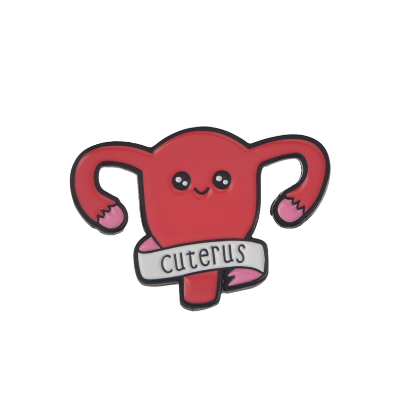 Uterus Cuterus pin Enamel pins Brooches Badges Lapel pin Accessories Girl power Women Rights Feminist Gifts for friend