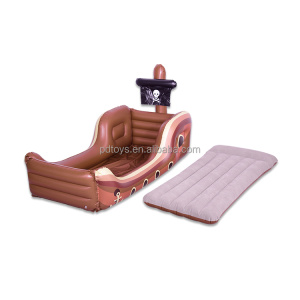 Customization Viking Ship Inflatable Children Flocking Bed