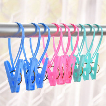 12pcs Plastic Clothes Peg Home Travel Portable Storage Hangers Rack Towel Clothespins Windproof Clothes Pegs Fixed Hanging Clip