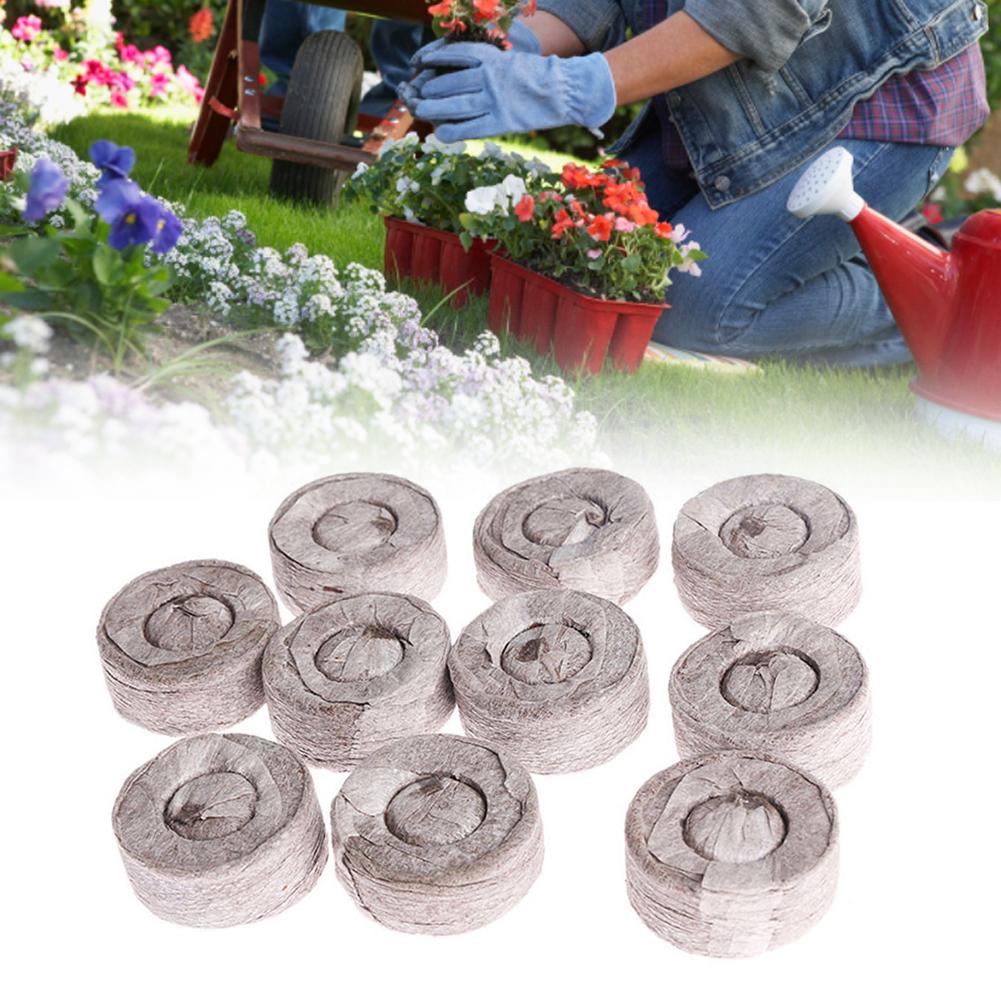 In-stock 100 Count Jiffy Peat Soil Pellets Seeds Starting Plug 30MM No Soil Required For Indoors Planting Garden Transplanting