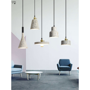 Designer Modern Industrial Cement Hanging Lamp Led Kitchen Light Fixtures Loft Decor Salon Bedroom Living/Dining Room Bathroom