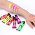 6Pcs/1Set Halloween Cosplay Makeup Body Art Paint Neon Fluorescent Party Festival Kids Face Paint UV Glow Painting