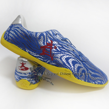 Beautiful Blue Tai chi Kung fu Shoes Martial arts Wing Chun Wushu Footwear Training Sports Sneakers