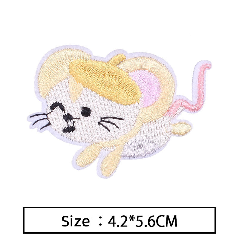 Unicorn Tiger Cute Iron On Patches For Clothing Jackets Stickers DIY Pig Cat Embroidery Patch Stripes Appliques Clothes Badges