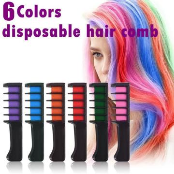 6/8/10 Color Set Temporary Hair Chalk Color Comb Dye Cosplay Washable Hair Color Comb for Party Makeup