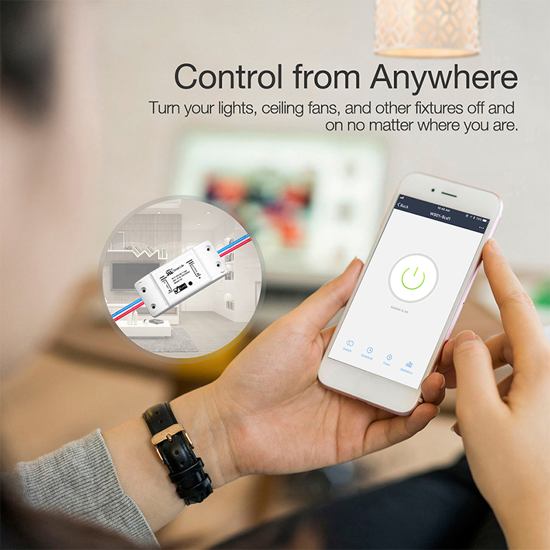 DIY Wifi Smart Light Switch Wireless App Remote Voice Control Universal Breaker Module Smart Home Tuya Alexa Google Home