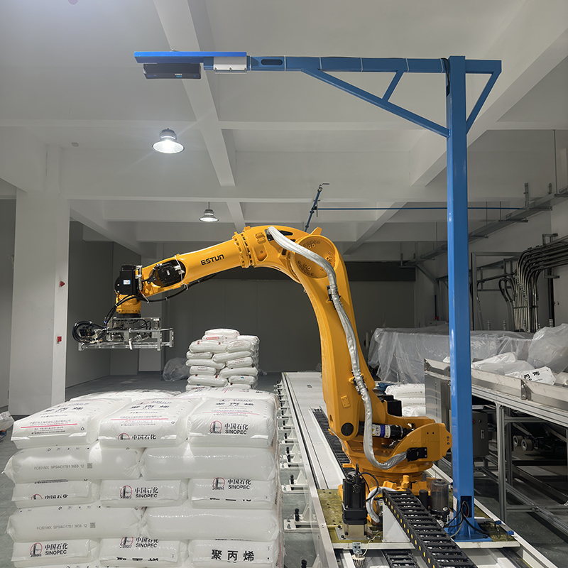 Robotic unpacking machine