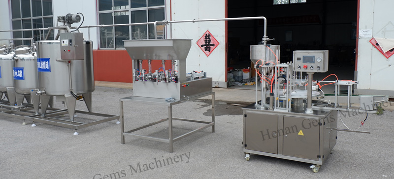 yogurt filling sealing machine 1