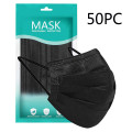 50pc/bag Adult Black Designer Fasemask For Germ Protection Ship To Us Disposable Ski Fasemask For Adult Christmas Party Cosplay
