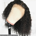 Natural color curly bob wig