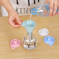 Mini Silicone Funnel Foldable Funnel for Fuel Hopper Collapsible Beer/ Oil Funnels Kitchen Tools