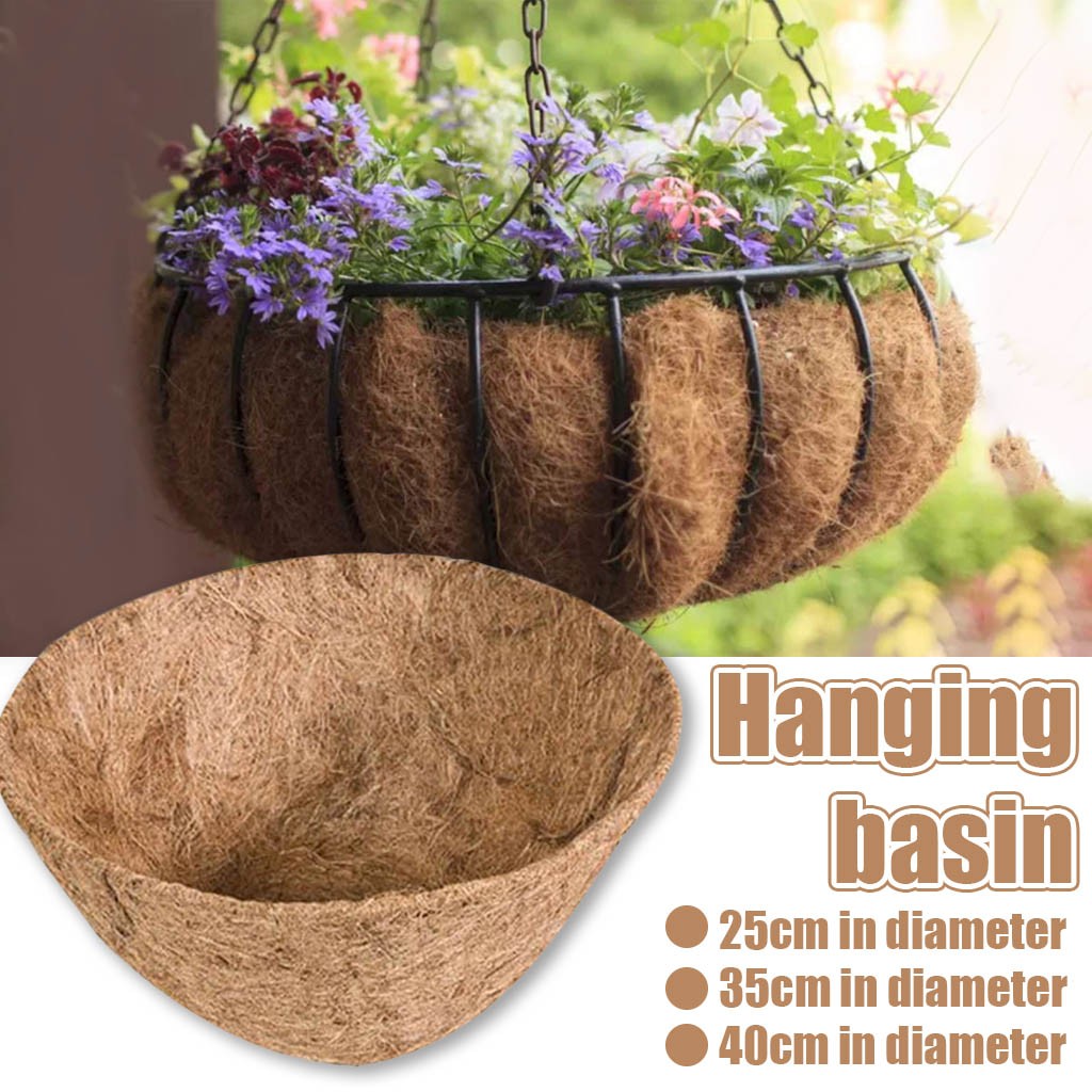 Hanging Coconut Palm pot Vegetable Flower Pot Basket Liners Planter Garden Decor Hanging Basket Orchid Potted#0623LJC