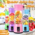USB Blender Mixer Portable Mini Juicer Blenders Bottle Fruit Juice Cup Kitchen Food Processor Juicer Extractor Smoothie Maker