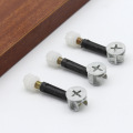 30 Set 3 In 1 Hidden Wardrobe Connection Screw Wood Panel Splicing Bolt for Furniture Wood Connection Eccentric Wheel Hardware