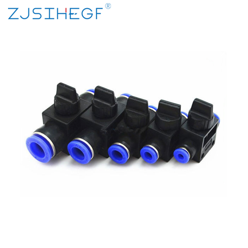 HVFF 4mm 6mm 8mm 10mm 12mm Air Fittings Pneumatic Parts Connector Quick Push For Hose Tube Limiting Speed Control