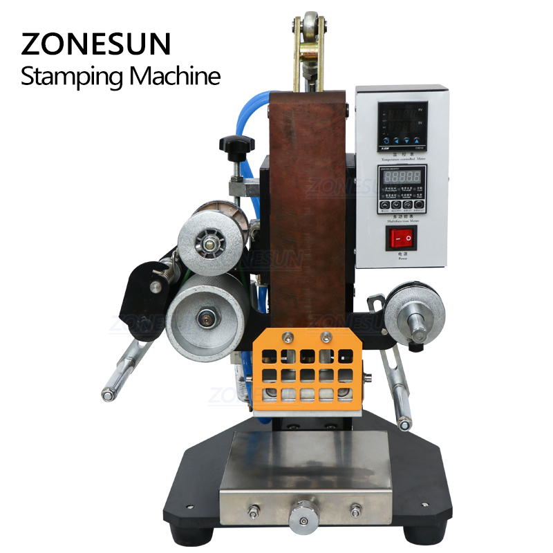 ZONESUN ZSP-890K Pneumatic hot stamping machine press printing embosser machine high speed semi-automatic custom area 110V/220V