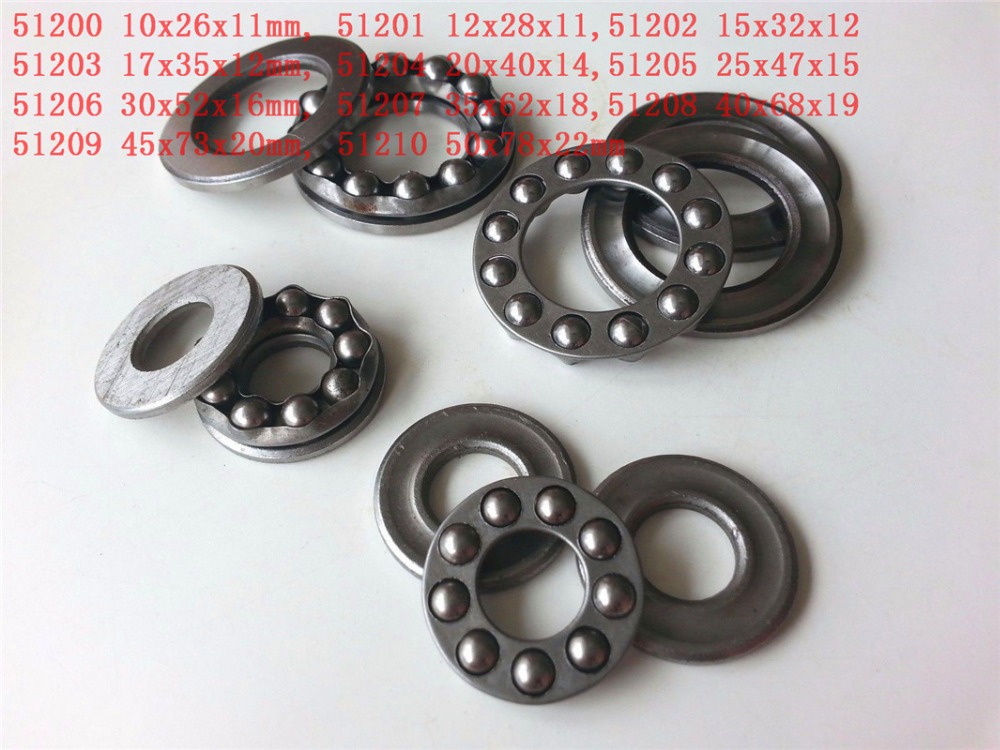 51200 51201 51202 51203 51204 51205 51206 51207 51208 51209 51210 3-in-1 Plane Axial Ball Thrust Bearing Ball Bearings