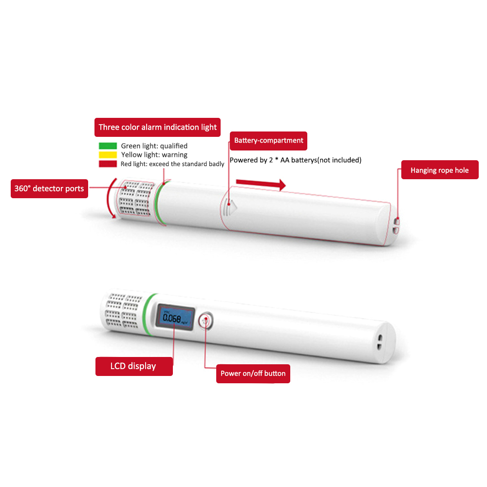 Combustible Gas Detector Safe Alarm Sensor Portable Natural Gas Leak Detector Propane Butane Methane Tester with LCD Display