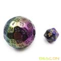 Bescon Metal Plating 100 Sided Dice, Game Dice D100, Polyhedral Solid 100 Sides Dice 45MM in Diameter (1.8inch)
