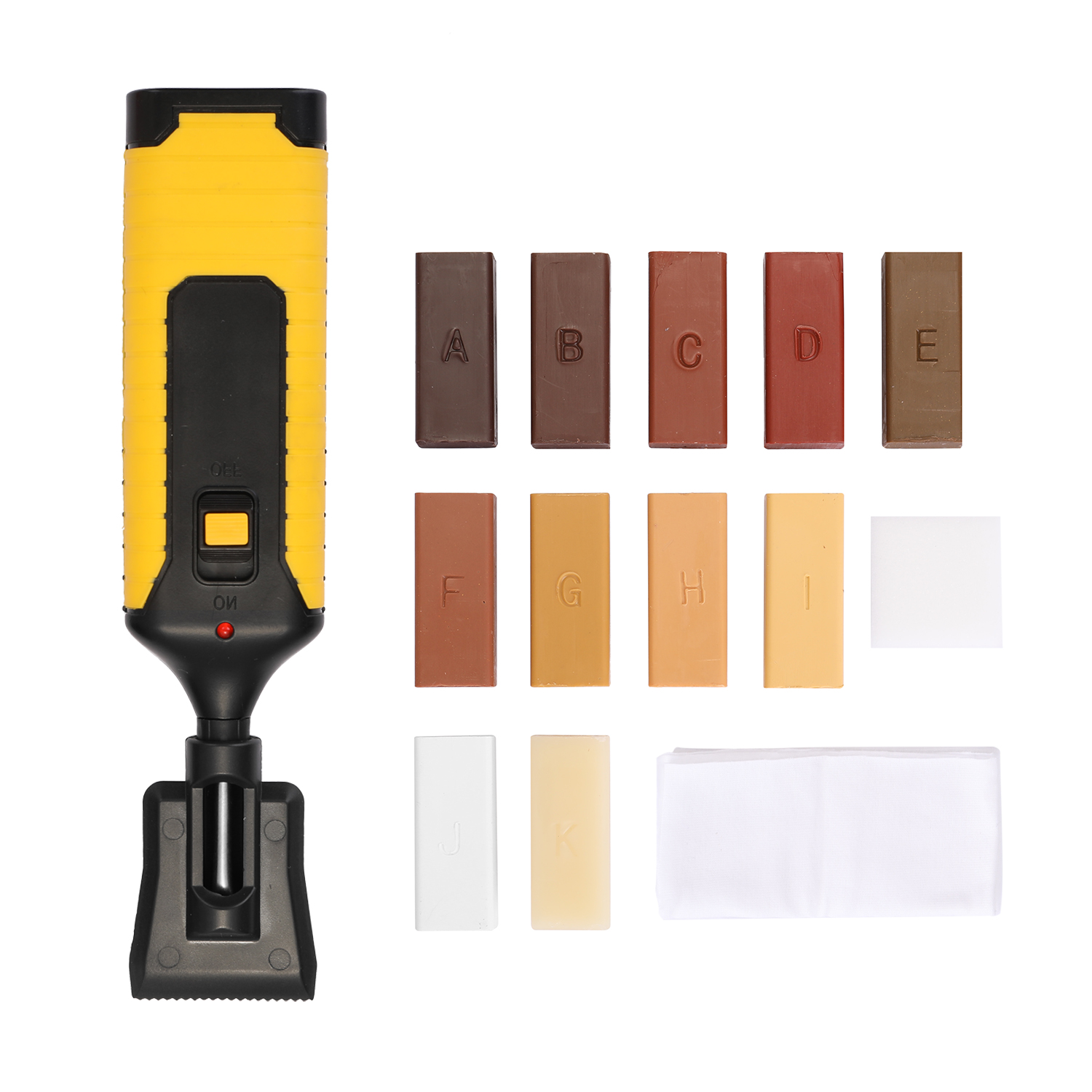 Laminate Repairing Kit Wax System Floor Worktop Sturdy Casing Chips Scratches Mending Tool Set For Use In The Home, Caravan