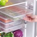 Food Preservation Box Refrigerator Food Storage Box Kitchen Accessories Organizer Dumplings Vegetable Egg Holder Stackable Clear