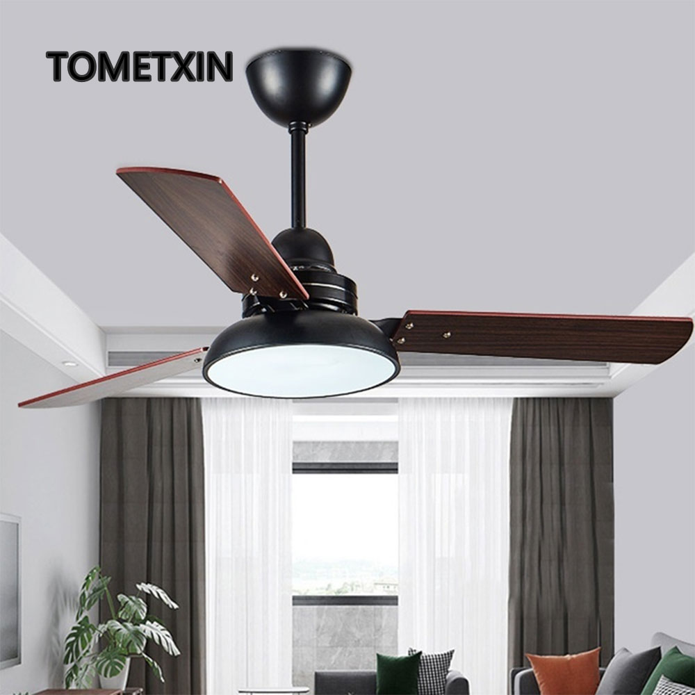 wooden fans with lights modern led ceiling fan light with remote control 42 inch 48 inch for home lamp indoor living room