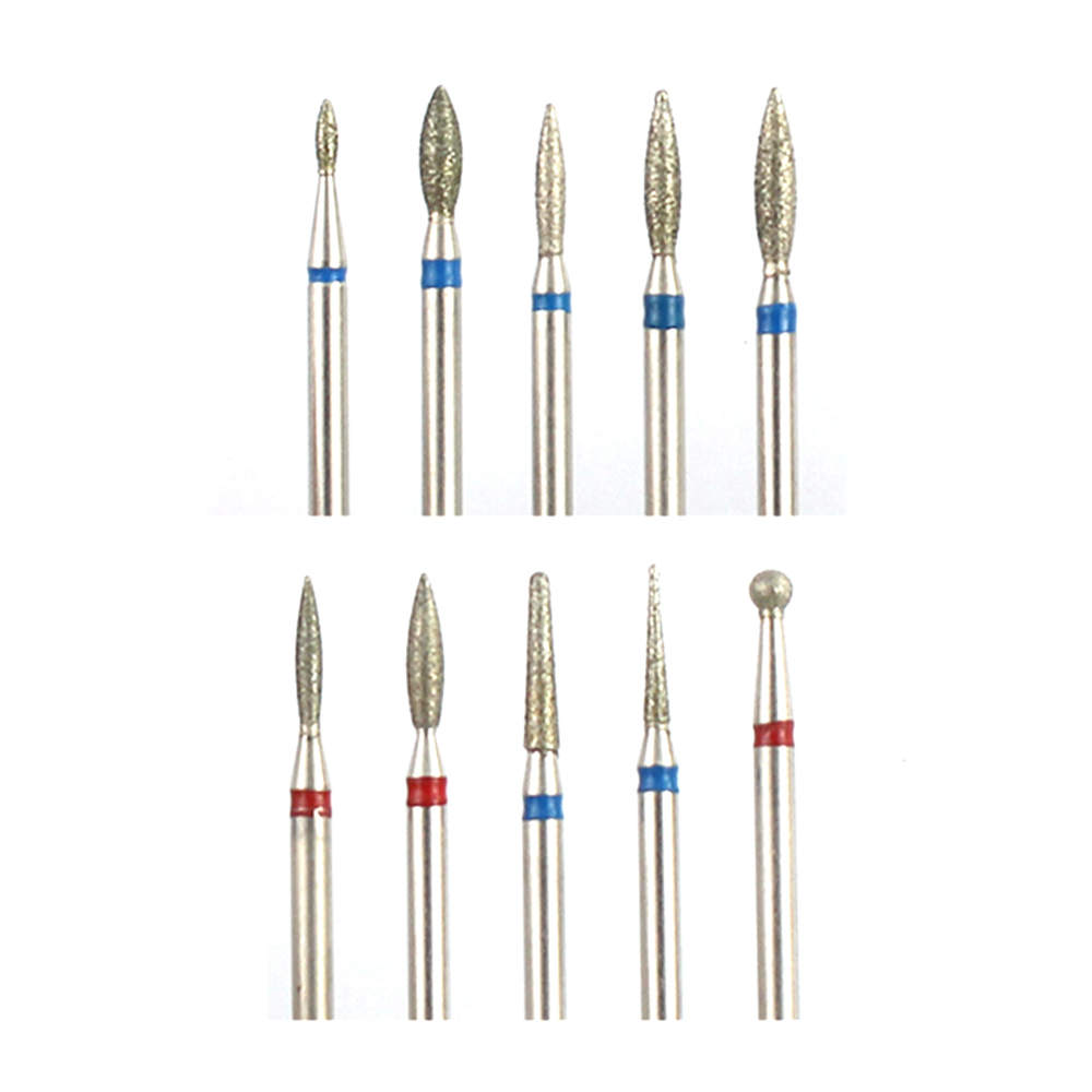 2pcs Nail Drill Bit Diamond Milling Cutters for Manicure Ceramic Rotary Files Bits Electric Pedicure Burr Cuticle Remove Tools