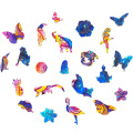 DIY Butterfly Wooden Puzzles Each Piece Is Animal Shaped Best Gift For Adults Children Craft Wooden Jigsaw Puzzle Dropship