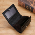 Card Bag Genuine Cow Leather Business Cards Package Solid New Designer Credit Card holder Case Box Purse Kaart Pakket