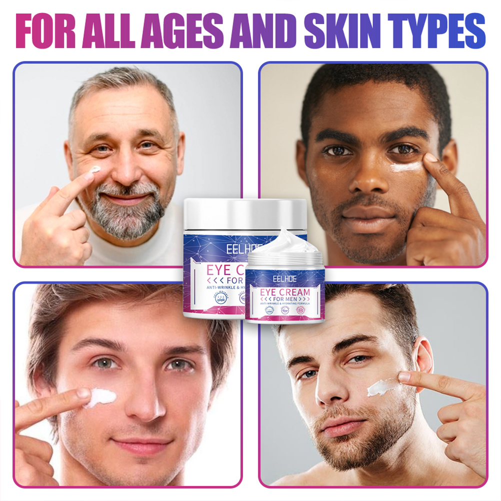 Men Day and Night Anti-wrinkle Firming Eye Cream Skin Care Black Eye Puffiness Fine Lines Wrinkles Face Care Product 20g