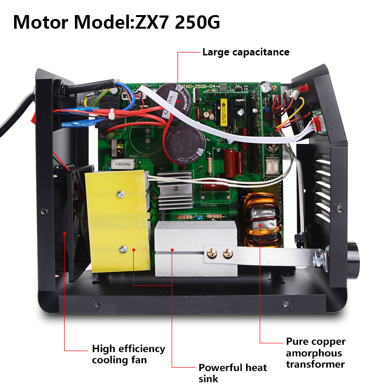 Handskit ARC-225 Arc Welder Welding Machine Portable Electric Semiautomatic Welding Reverse Welder for Welding Electrical Work