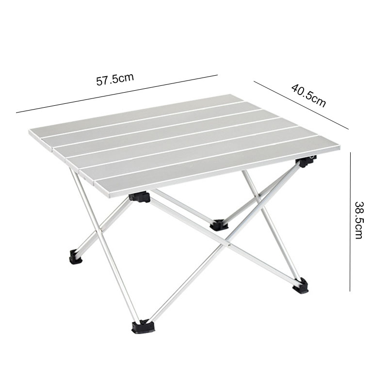 Portable Folding Table Camping Outdoor Furniture Foldable Tables Aluminium Alloy Ultra Light Picnic Folding Table 39.5x35x31.5cm