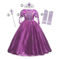 2020 Halloween Costume for Girls Children Clothing Princess Dress Girl Birthday Cosplay Clothes Belle Dress Send Crown New Year