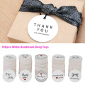 100pcs/lot Handmade Bowknot labels craft Label DIY Hand Made For Gift Cake Baking Sealing Clothing Jewelry Price Hang Tag