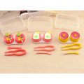 Cartoon Cake Ice Cream Shape Contact Lens Case Box Set Container Holder Fashion Travel Contact Lenses Box Eyewear Soak Case