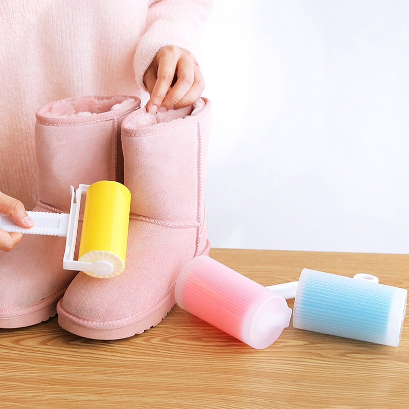 Candy colors Reusable Cleaning brush Clothes lint removal Static brush home coat Suit Brush Pet hair remover Roller Brush
