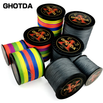 GHOTDA Fishing Line Braided X12 X9 X8 PE Multifilament Wire Carp Sea Fishing 12 strands 9 strands 8 strands 1000/500/300/100M