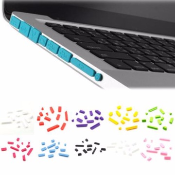 12PCS Colorful Soft Silicone Dust Plug for Macbook Air 13