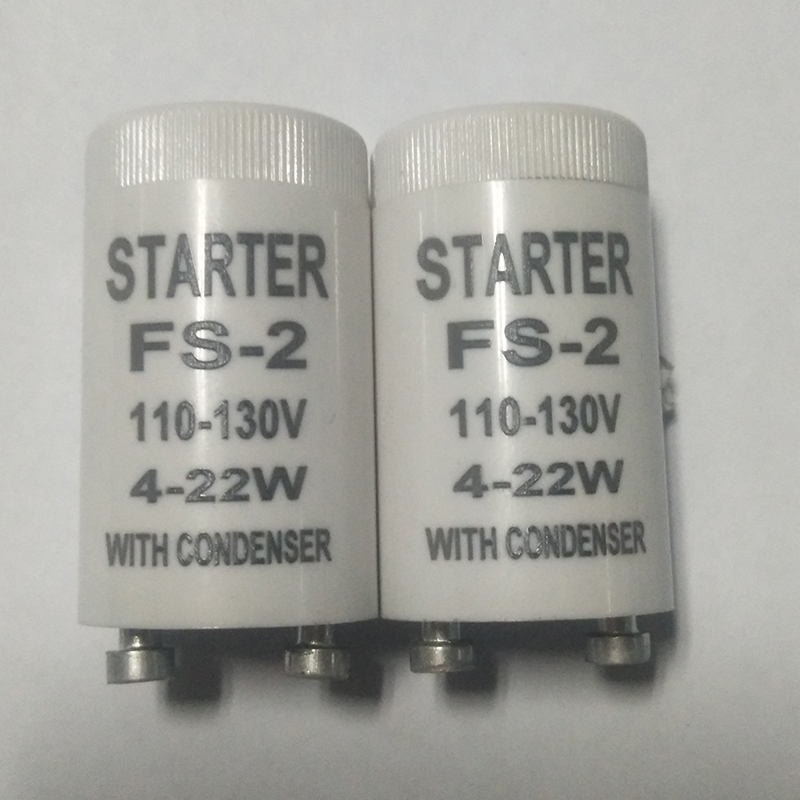 FS-2 Starter for AC110V-130V 4-22W Fluorescent Tube Fuse Starter CE Rohs 10pcs/lot