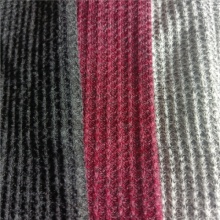 Plush Rayon Polyester Waffle Plaid Fabric for Sweater