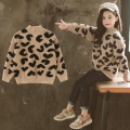 Kids Baby girls Clothes Sweaters Leopard Knitted Pullover Casual Long Sleeve Children's Tops Toddle 3 4 5 6 7 8 9 10 11 12 years