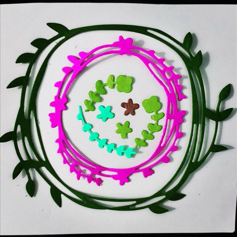 Circle background Metal Cutting Dies for DIY Scrapbooking Album Paper Cards Decorative Crafts Embossing Die Cuts
